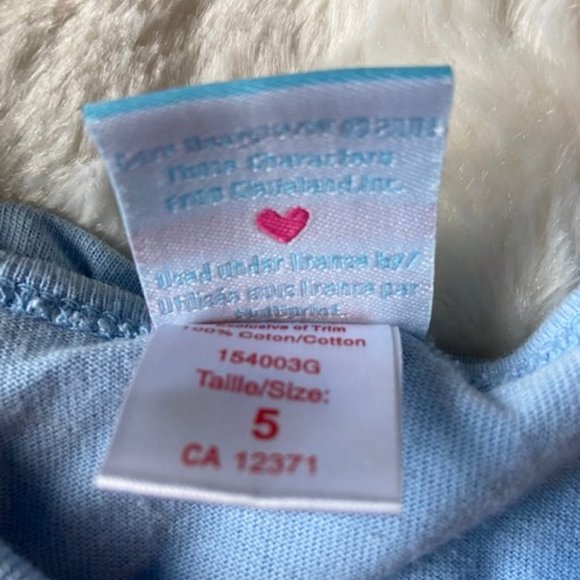 Care Bears Blue T-shirt Girls Size 5 Vintage - Picture 8 of 9